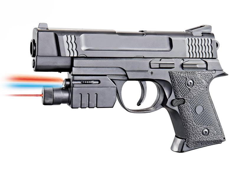 Пистолет пневматический с фонариком и инфракрасным прицелом 2014B-BB