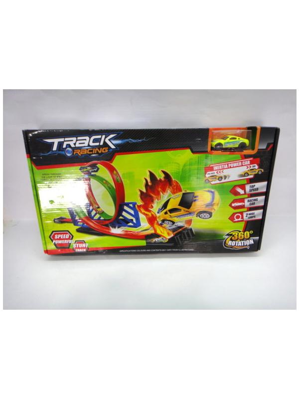 трек 'двойная мертвая петля' + инерционная металл. машинка