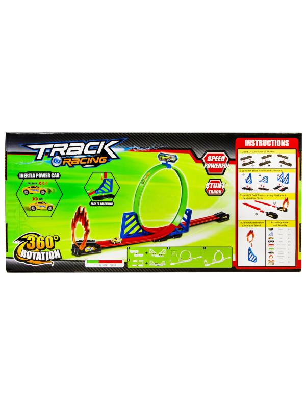 Детский игрушечный Автотрек с мертвой петлей «Track Racing» 8001 / 118 см.