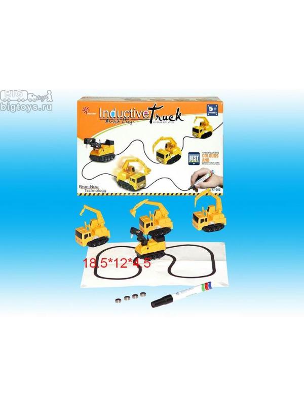 строительная машина 4 вида на бат. (катается по нарисованной линии)