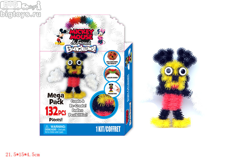 конструктор липучка 'мышонок' 132 дет.