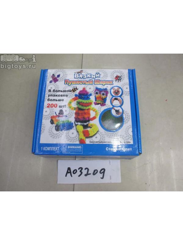 конструктор липучка 'пушистый шарик' более 200 дет. в кор.