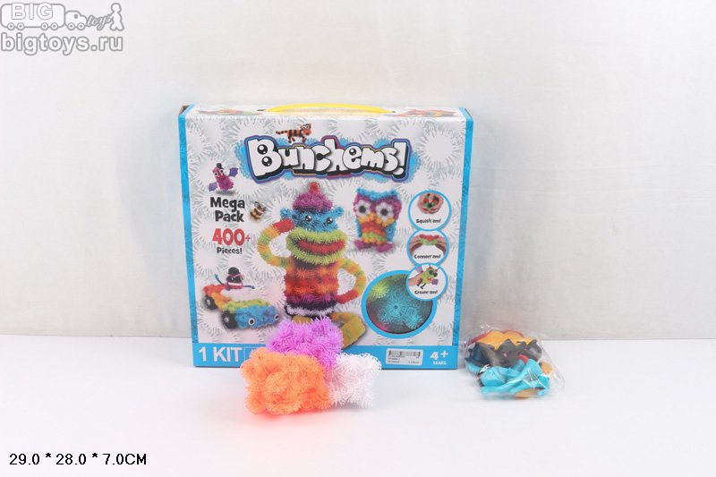 конструктор липучка 400+ дет. в кор.