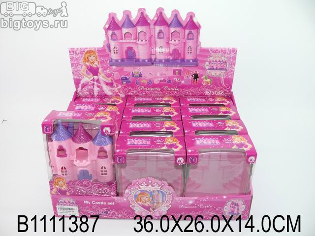 Замок принцессы Princess Castle со звуком и светом в коробочке CB686-6B / 1 шт.