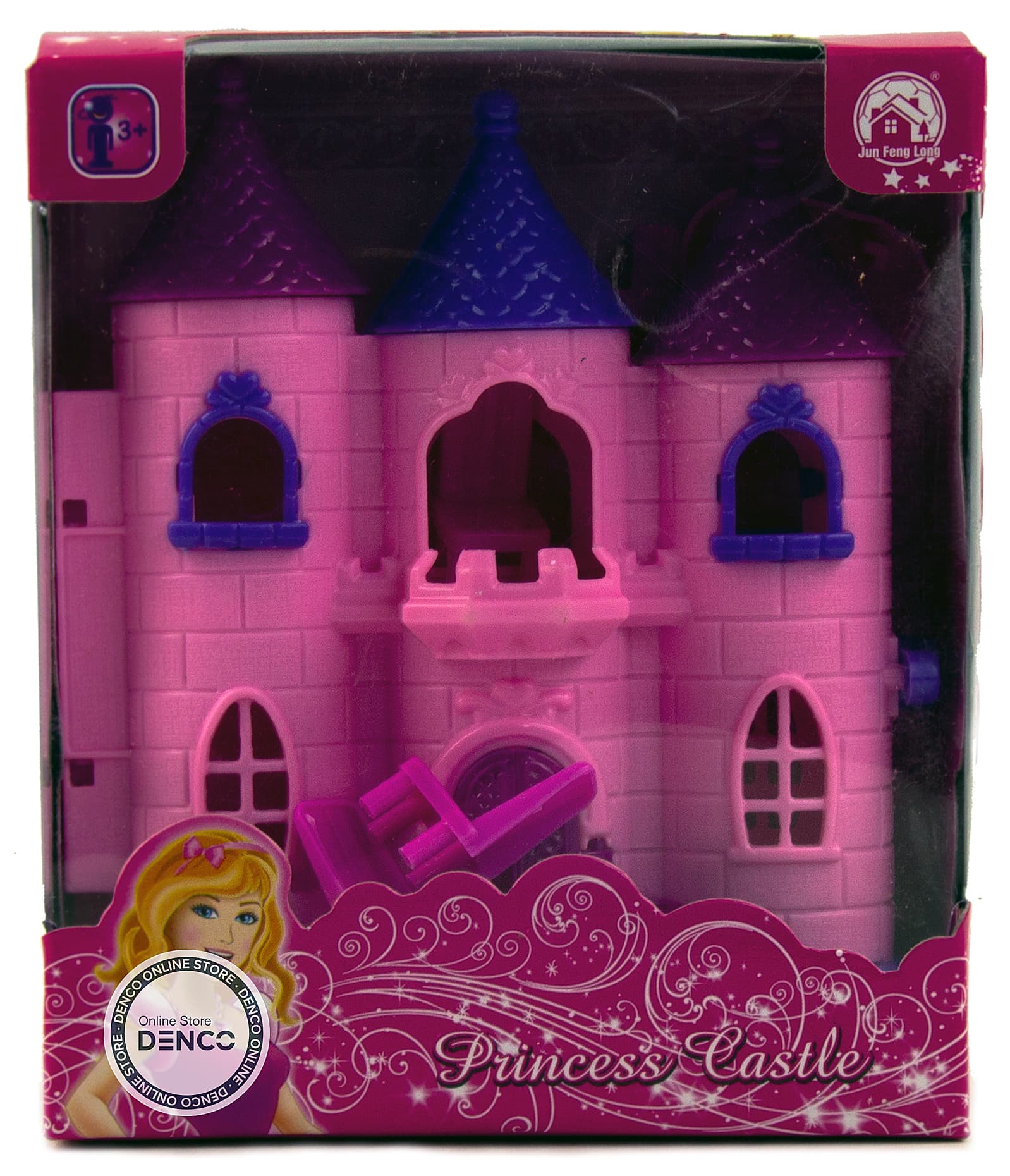 Замок принцессы Princess Castle со звуком и светом в коробочке CB686-6B / 1 шт.