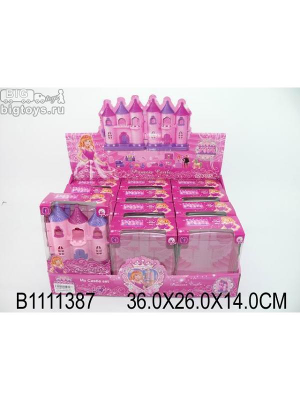 Замок принцессы Princess Castle со звуком и светом в коробочке CB686-6B / 1 шт.