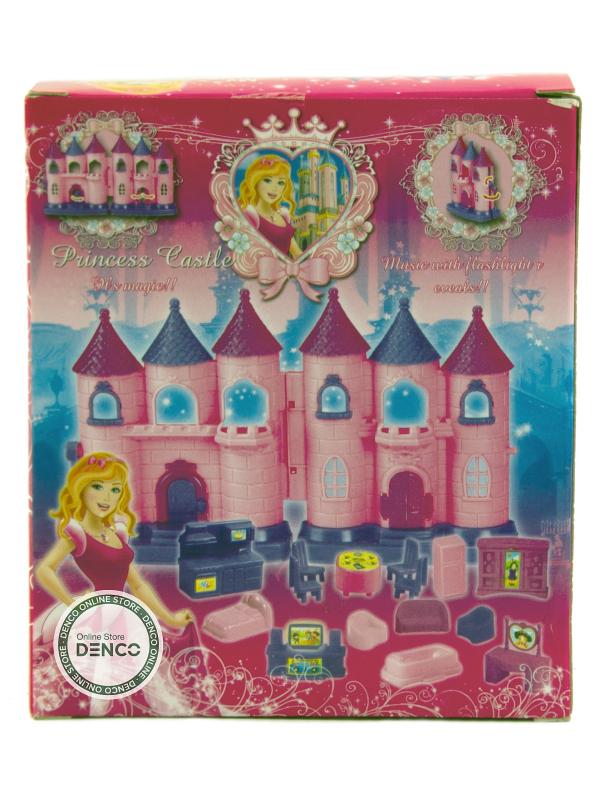 Замок принцессы Princess Castle со звуком и светом в коробочке CB686-6B / 1 шт.