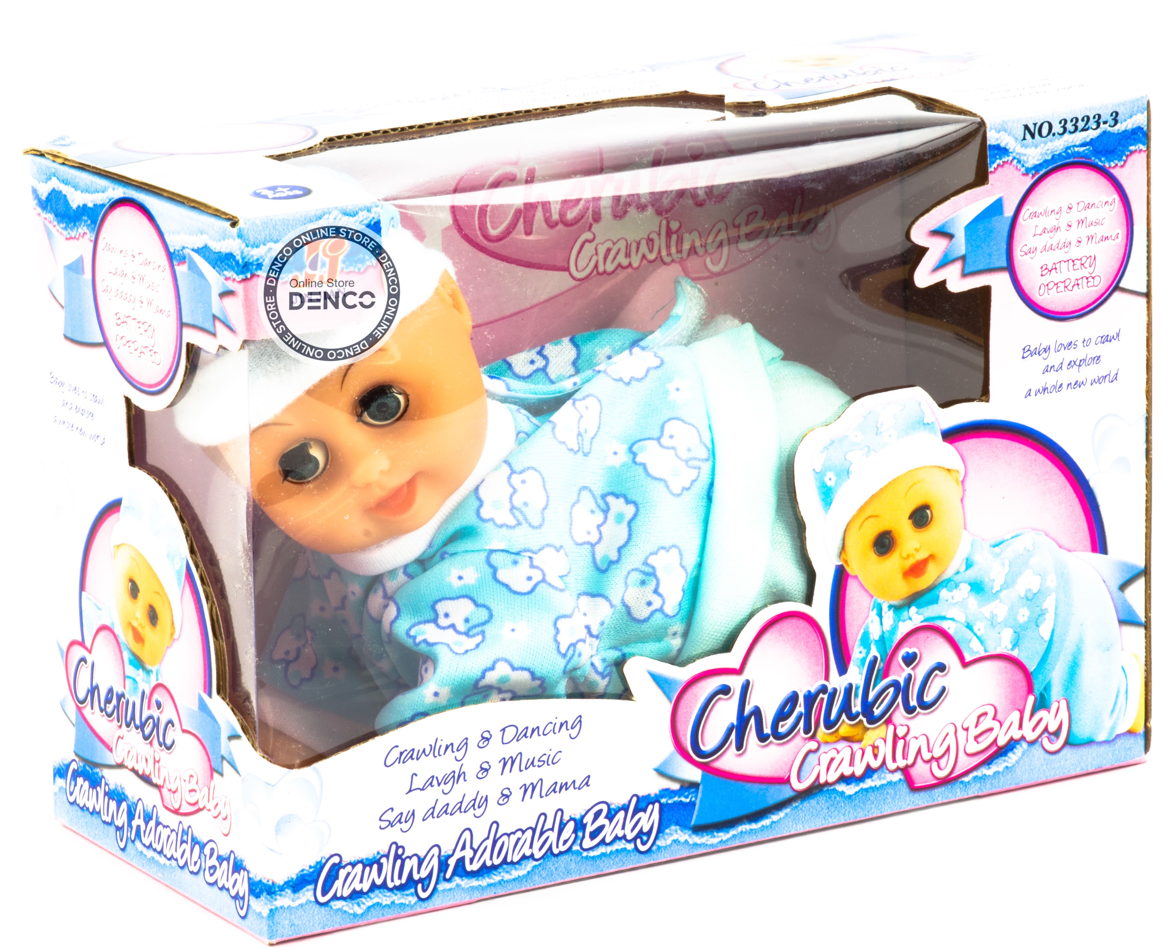 Кукла интерактивная «Clever Baby» ползает и говорит 3323-3
