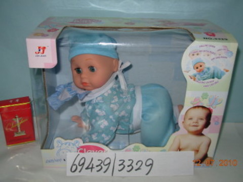 Интерактивная кукла «Clever Baby» 3329-3 / ползает, говорит