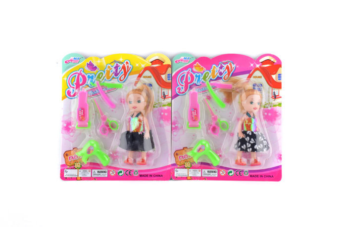 Кукла с аксессуарами, высота 15 см, под блистером, 2 вида