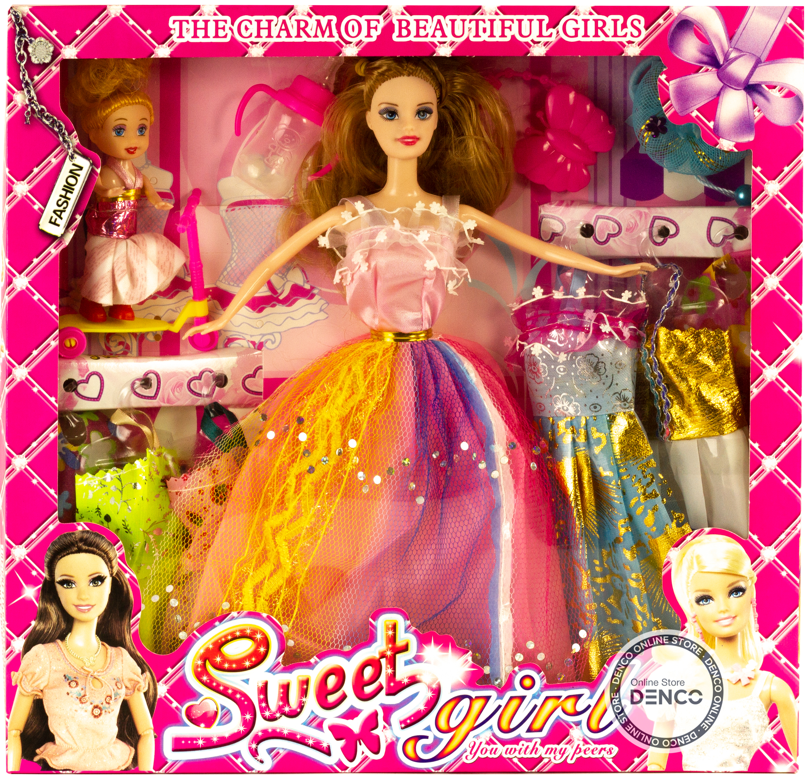 Кукла 30 см «Sweet Girl» c платьями и аксессуарами YX003C / Fashion
