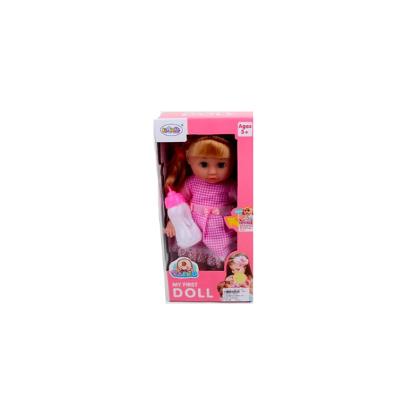 Кукла «My First Doll» 35 см на батарейках с бутылочкой / L-8025A