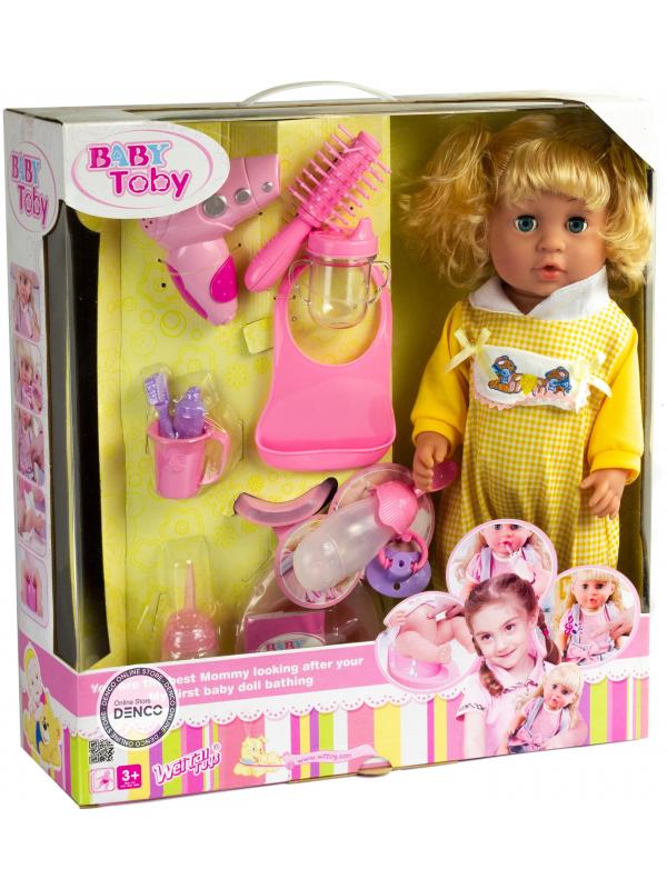 Интерактивная кукла «Baby Toby» 43 см T7144 / 8 аксессуаров и 10 функций