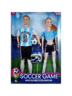 Куклы Футбольная семья 3568D, высота 30 см, в наборе 2шт. / Soccer game