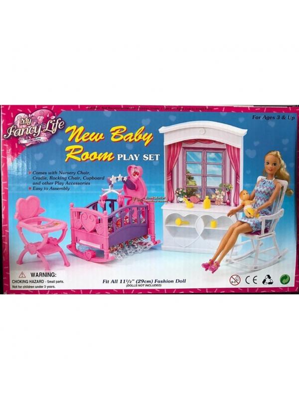 Мебель для кукол Gloria, Детская комната 24022 / Play Set