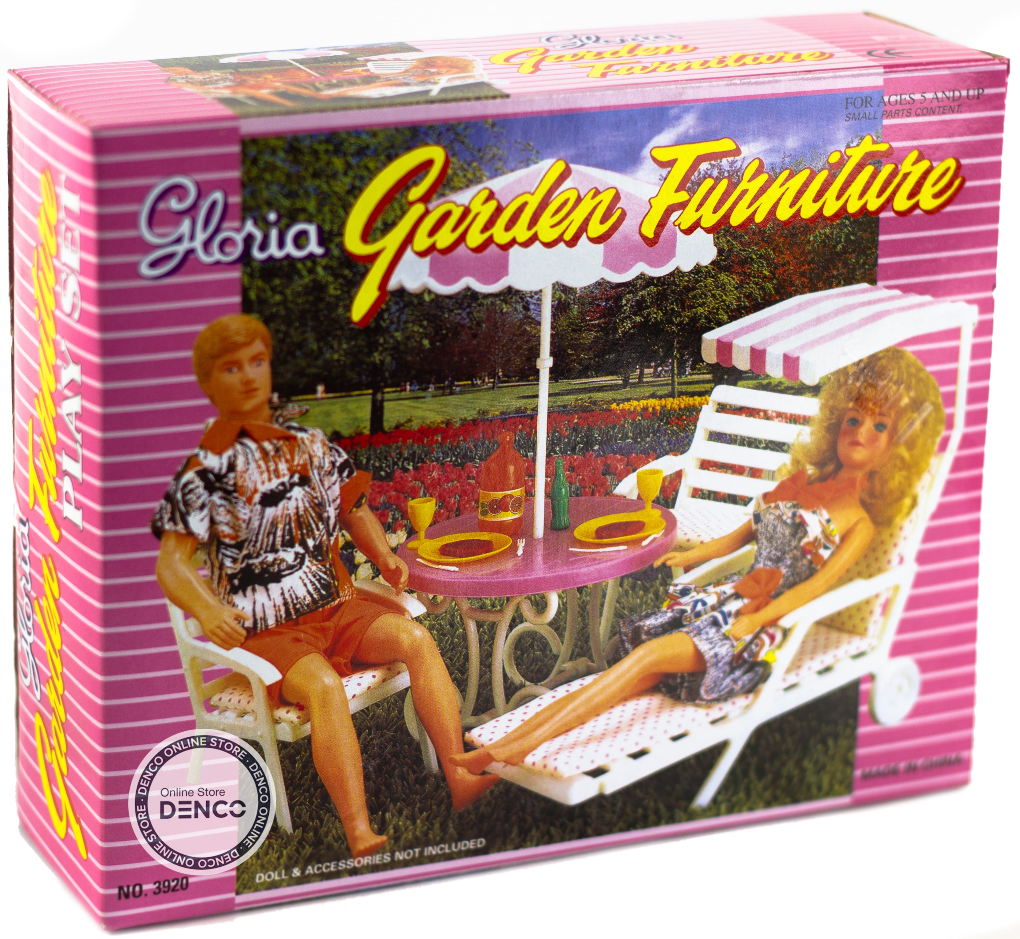 Мебель для кукол Play Set Gloria «Отдых в саду» 3920 / 5 деталей