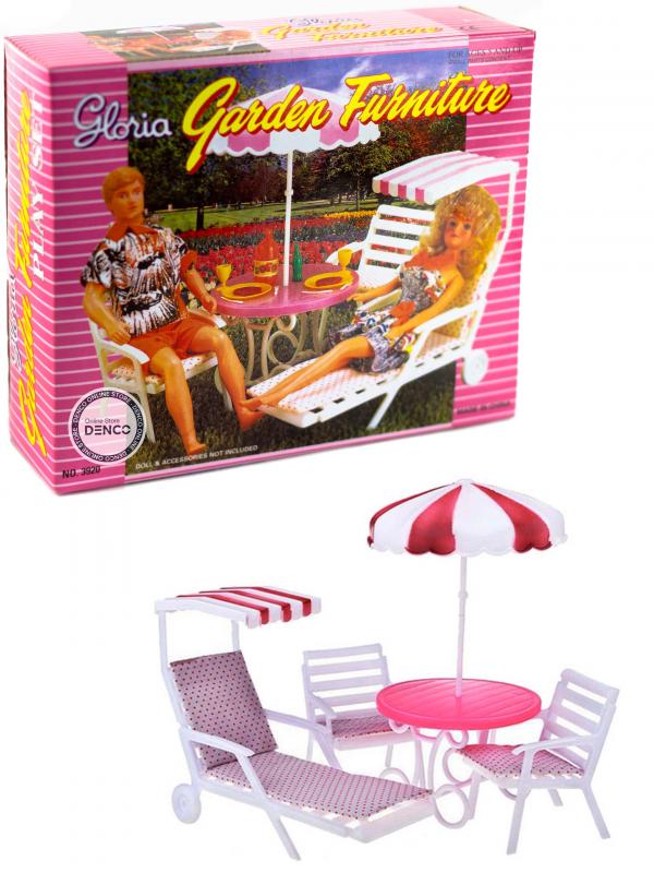 Мебель для кукол Play Set Gloria «Отдых в саду» 3920 / 5 деталей