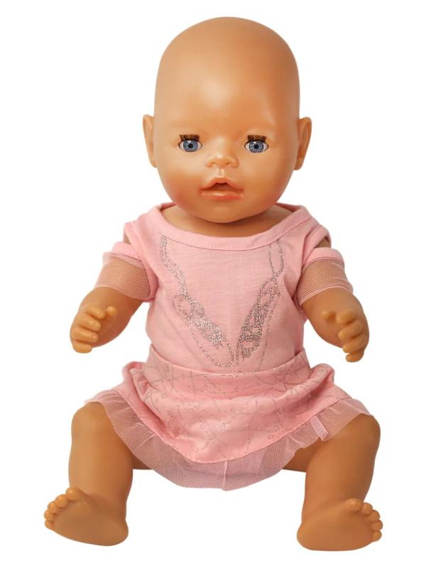 Одежда для интерактивной куклы 38-43 см «Baby Toby» T8163 / платье-боди с люрексом