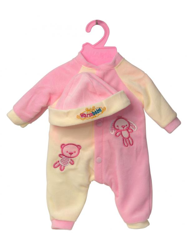 Комплект одежды для кукол Warm Baby 42 см BJ-J001-1 / комбинезон, шапочка