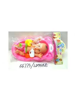 Кукла пупс в ванне LD9515E с аксессуарами