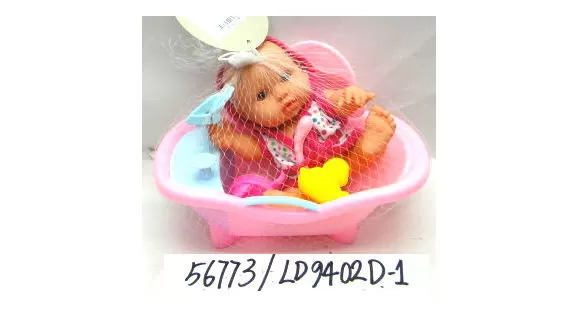 Кукла пупс в ванной LD9402D-1 с аксессуарами
