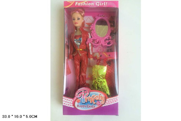 Кукла с будуаром и платьями, высота 30 см, 4 вида 662C2 / Fashion Girl