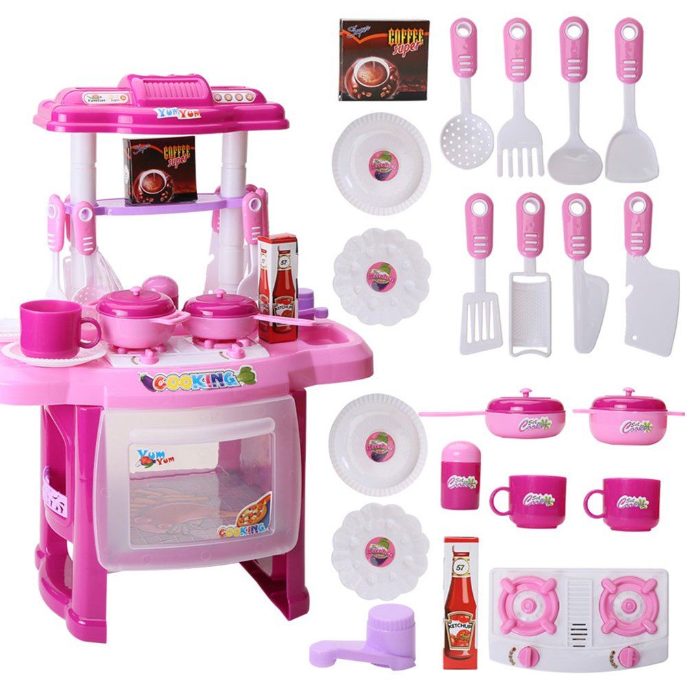 Набор детской кухни со звуком и светом (плита+духовка+аксессуары), высота 47 см / Kitchen Set