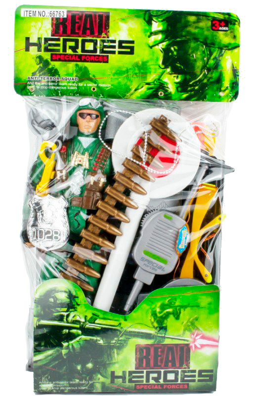 Набор «Bоенный» с солдатиком в пакете Real Heroes special A-Toys / 66763