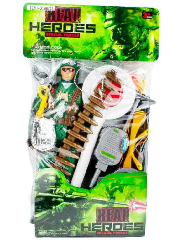Набор «Bоенный» с солдатиком в пакете Real Heroes special A-Toys / 66763