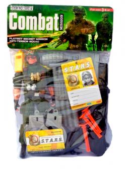 Набор 'Bоенный' с солдатиком в пакете Combat mission / A-Toys