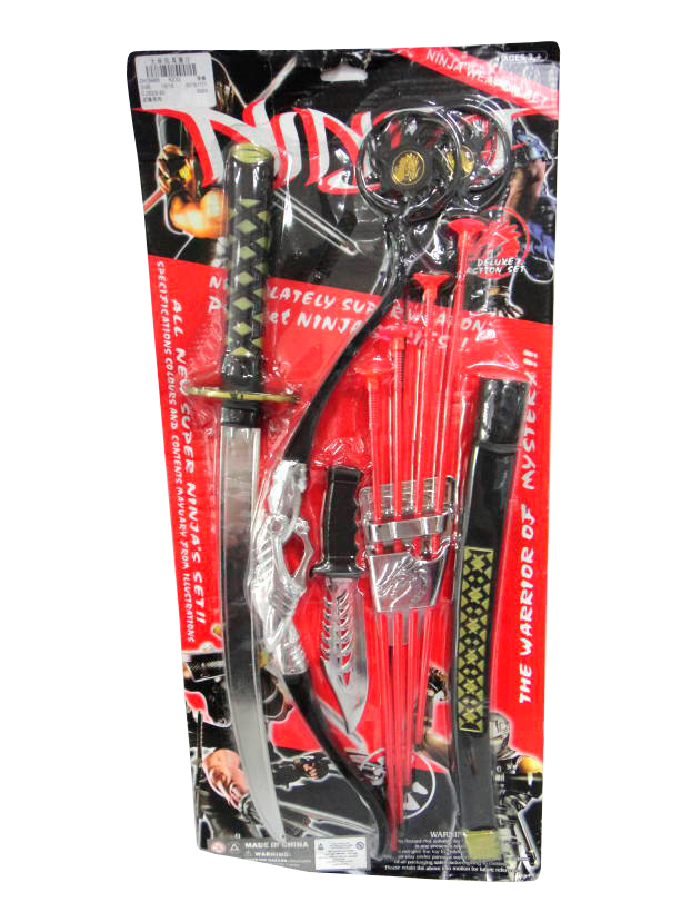 Набор 'Ниндзя' (лук+стрелы+кинжал+меч+сюрикены)