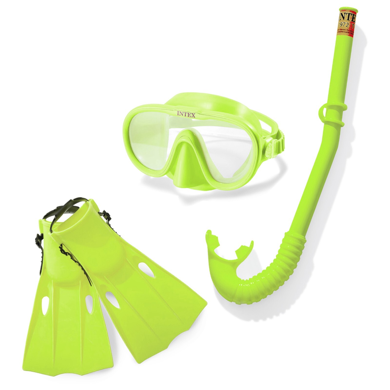 Набор для подводного плавания Intex «Искатель приключений / Master class Swim Set» 55655, маска, трубка, ласты, от 8 лет / Микс