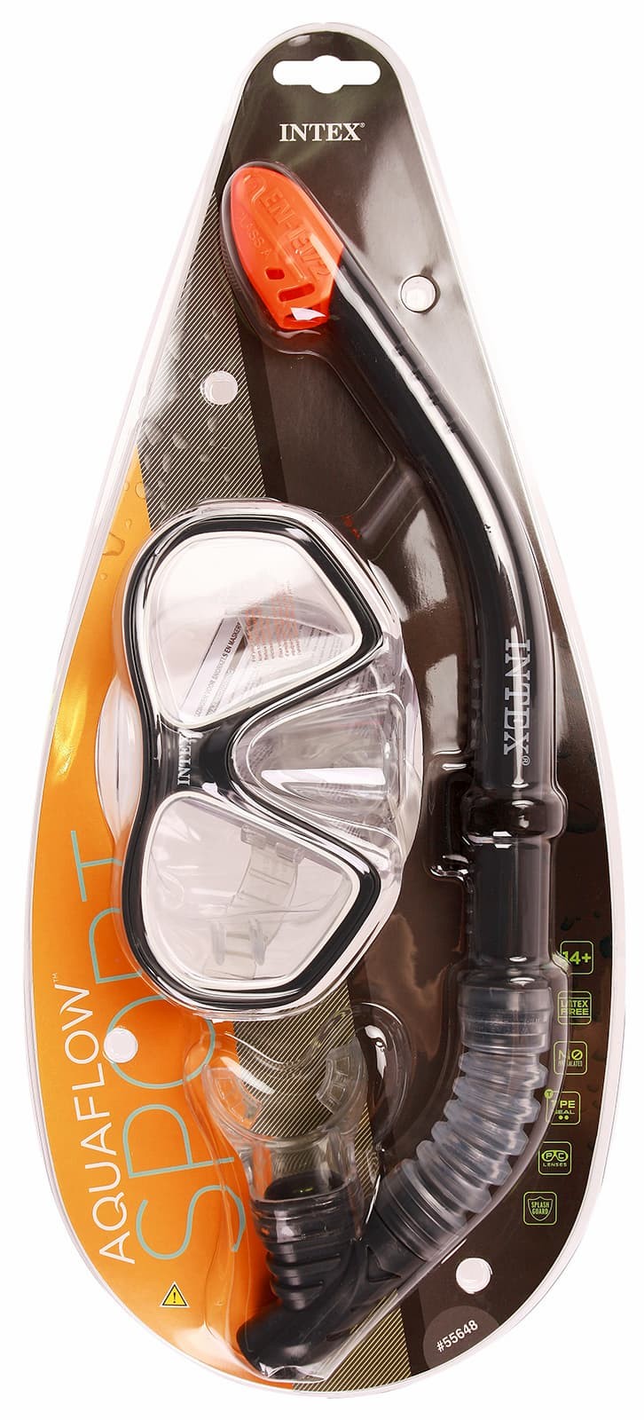 Набор для плавания Intex «Reef Rider Swim» 55648, маска, трубка, от 14 лет