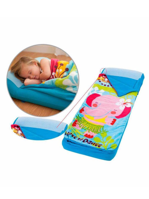 Детский надувной матрас Intex 66802 «Hula Elly Kidz Airbed» со спальным мешком и насосом