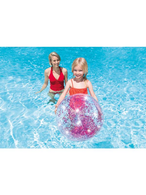 Мяч пляжный Intex «Блеск» 58070NP, d=51 см, от 3 лет, цвета / Микс