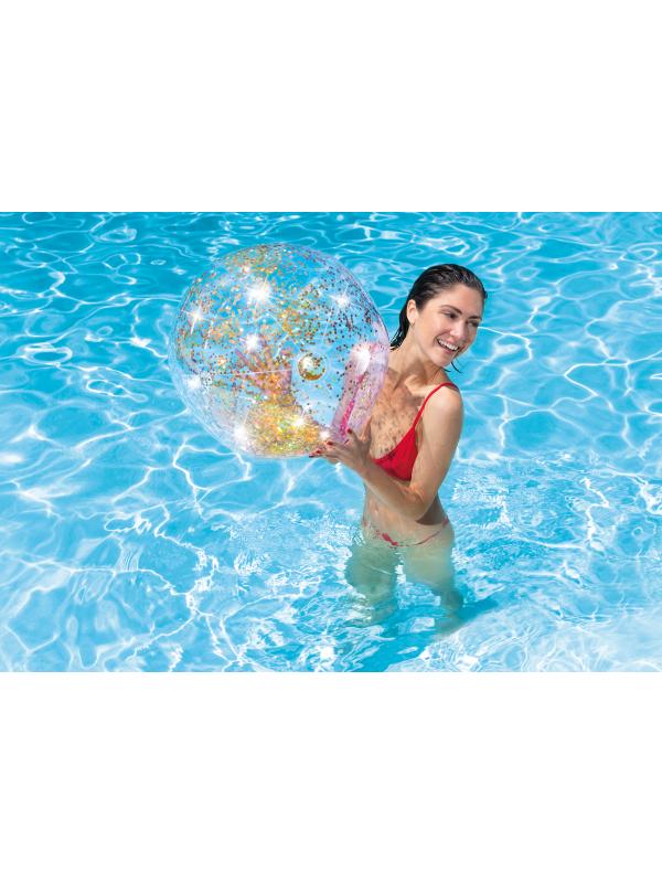 Мяч пляжный Intex «Блеск» 58070NP, d=51 см, от 3 лет, цвета / Микс