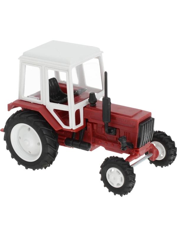 Игрушечный трактор 1:43 «Беларусь МТЗ-82» 160002 Красный / Белый