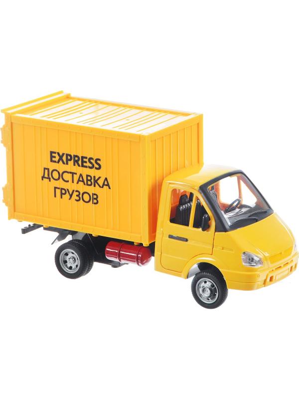 Машина инерционная Play Smart 1:27 «ГАЗель Грузовой фургон: Express Доставка грузов» 21 см. 9077-E, свет и звук