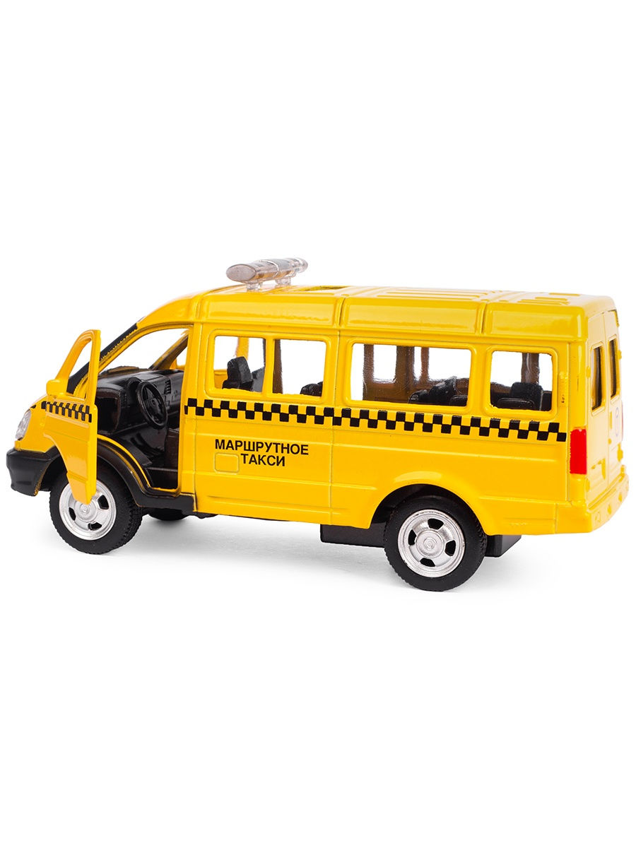 Металлическая машинка Play Smart 1:50 «GAZ-3231 Микроавтобус Маршрутное такси» 10 см. 6404-С Автопарк, инерционная