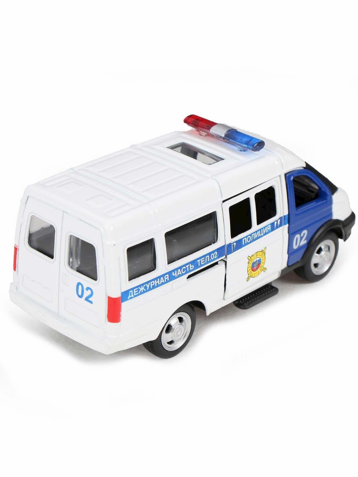 Металлическая машинка Play Smart 1:50 «GAZель 3231 Полицейский микроавтобус ППС» 10 см. 6404-D Автопарк