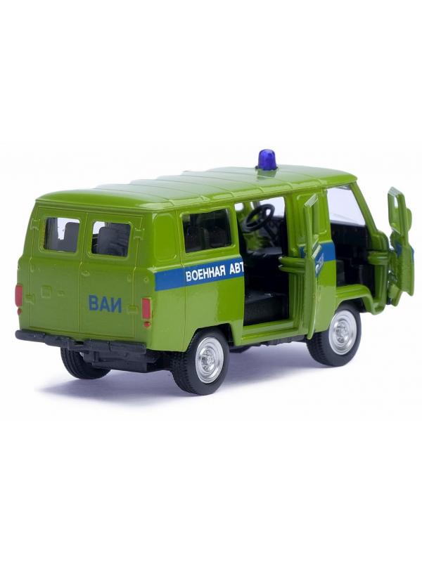 Металлическая машинка Play Smart 1:50 «Микроавтобус УАЗ-452 Военная автоинспекция» 10 см. 6402-E, инерционный