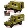 Металлическая машинка Play Smart 1:52 «Фургон ЗИЛ-130 Вооруженные силы» 12 см. 6519-C Автопарк, инерционный