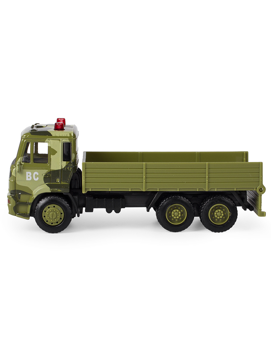 Грузовик инерционный Play Smart 1:54 «Камаз Военный» 6513-B Автопарк