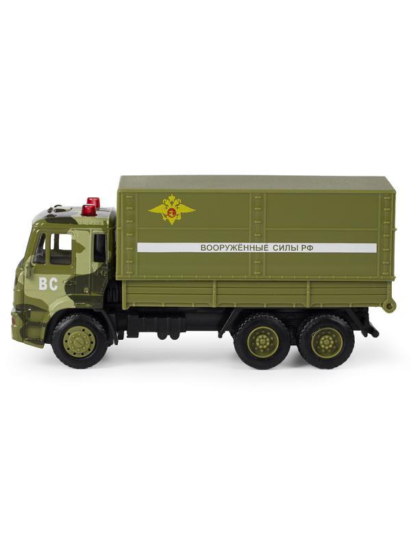 Грузовик инерционный Play Smart 1:54 «Камаз Военный» 6513-B Автопарк