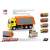 Машинка металлическая Play Smart 1:54 «Камаз: Дорожно - уборочная машина» 6515-D Автопарк / Желто-оранжевый