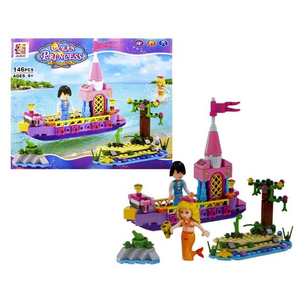 Конструктор JILEBAO «Русалочка и Принц на лодке» 6037 / 146 деталей