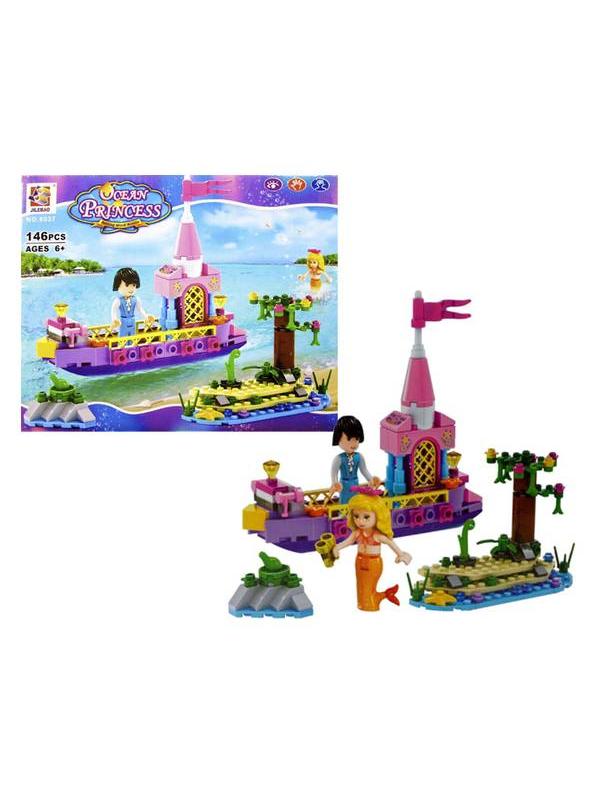 Конструктор JILEBAO «Русалочка и Принц на лодке» 6037 / 146 деталей