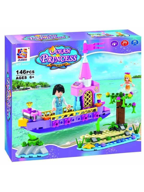 Конструктор JILEBAO «Русалочка и Принц на лодке» 6037 / 146 деталей