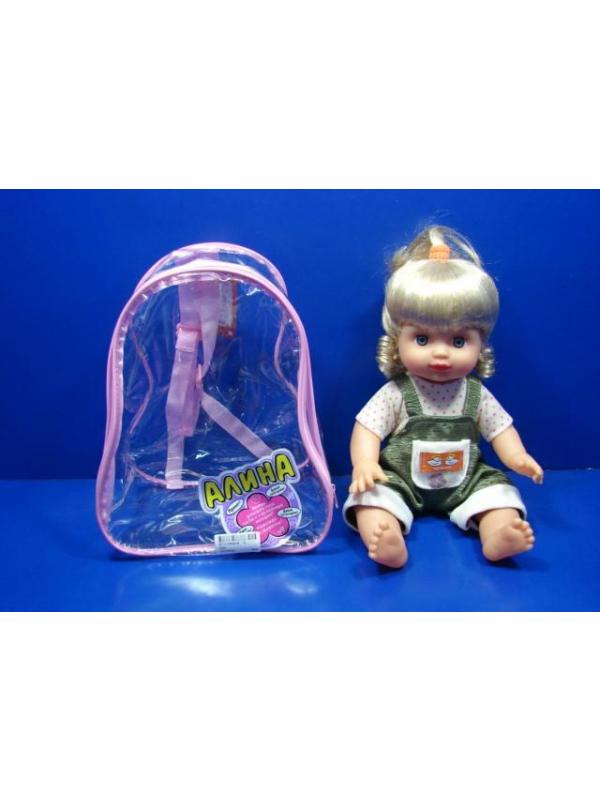 Кукла Play Smart «Алина» говорящая 24 см. в рюкзаке / 5255