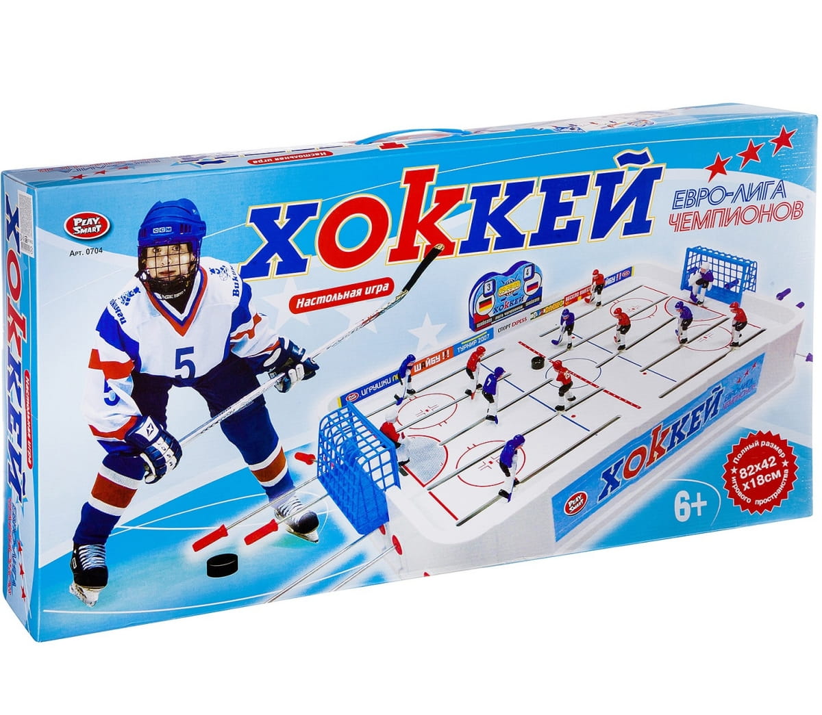 Настольная игра Play Smart «Хоккей» 82x42x18 см / 0704